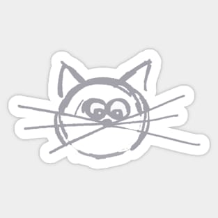 Curious cat Sticker